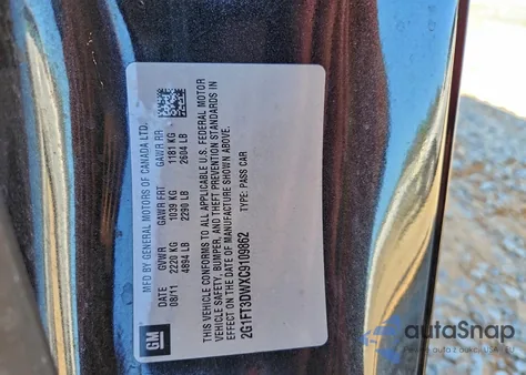 2012 Chevrolet Camaro 2Ss из США, поврежденный, VIN 2G1FT3DWXC9109862